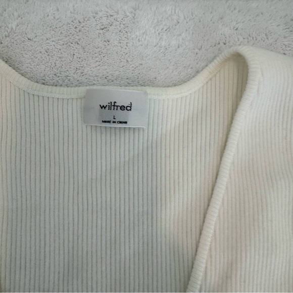 Wilfred Aritzia All Tied Up Sweater in Light Birch size L - Picture 6 of 10